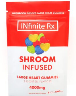 INfinite Rx Shroom Infused Large Heart Gummies Edibles (4000mg)