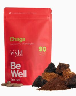 Stay Wyld Organics – Chaga Mushroom Capsules (Pouch of 90)